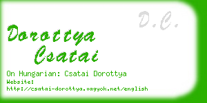 dorottya csatai business card